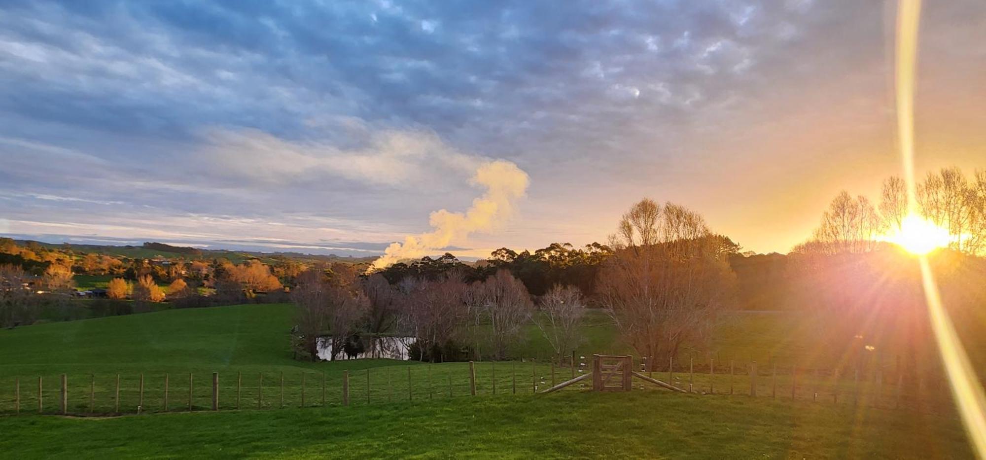 Cozy Cabin2 With Outdoor Bath At Dairy Flat Farm Waitoki Exterior foto